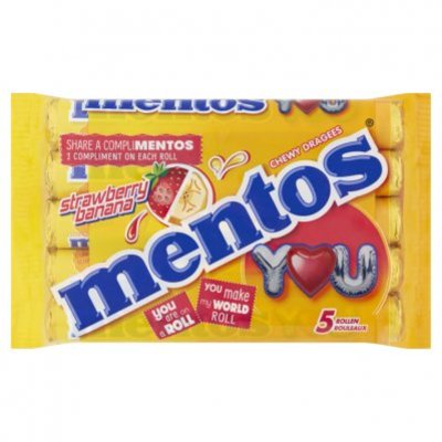 Mentos Complimentos aardbei/banaan